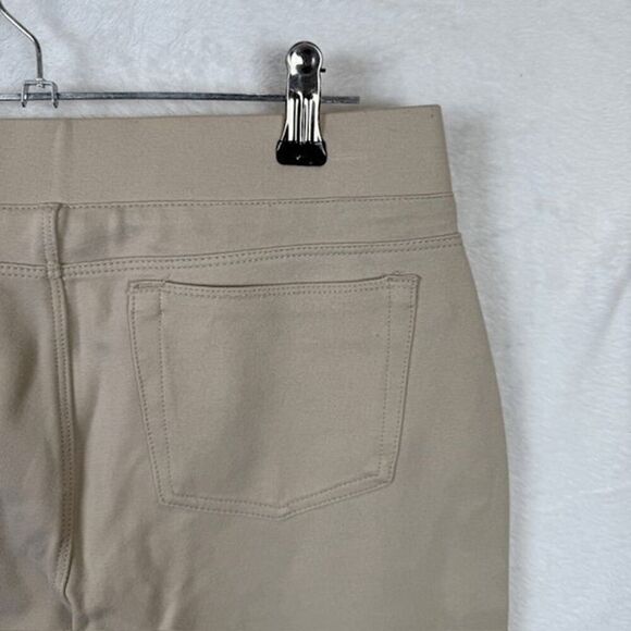 Stoosh Pull On Stretch Pants Creamy Beige Khaki Legging Size Medium - Picture 4 of 10